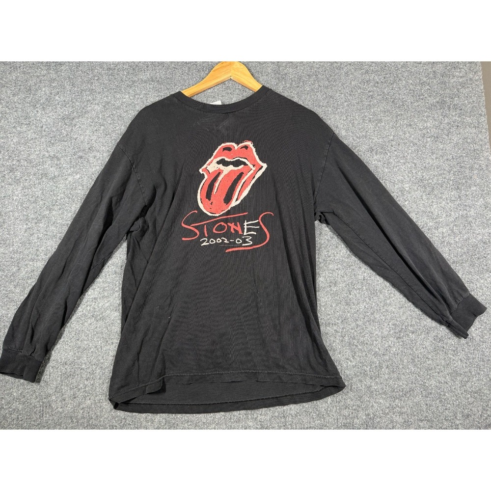 Vintage Rolling Stones 2002-03 Tour Concert T-Shirt Unisex Large Black Rock Band
